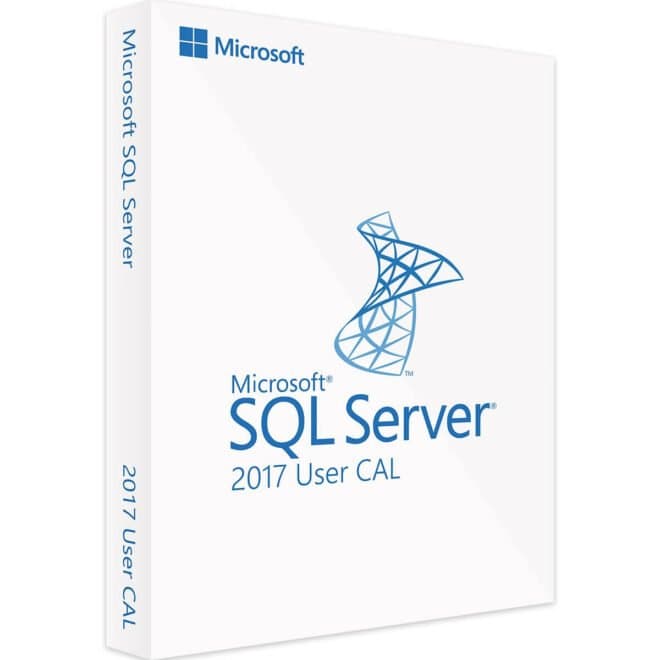 Microsoft SQL Server 2017 Standard – 1 USER CAL