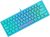 Tastiera da Gioco Portatile Cablata al 60%, Retroilluminata 7 RGB, Layout QWERTY Tastiera a Membrana con Sensazione Meccanica con 19 Tasti Anti-ghosting Mini Compact 62 Tasti, per PC ps4 Mac/Blu